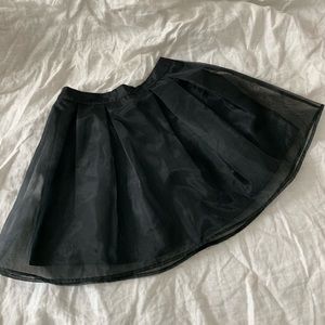 Petite Organza Skater Skirt